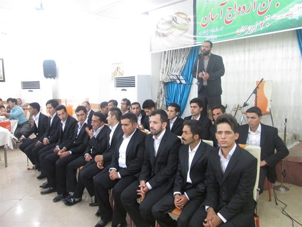 برگزاری جشن ازدواج آسان 20 زوج جوان در آزادشهر+گزارش تصویری