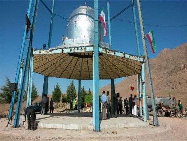 مراسم  بازسازی و مرمت مزار شهدای  گمنام  شهر ریوش بخش کوهسرخ کاشمر برگزار گردید