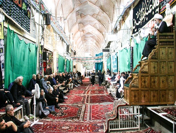 روضه صدساله در بازار وکیل شیراز/عزاداری محرم در قدیمیترین بازار شیراز