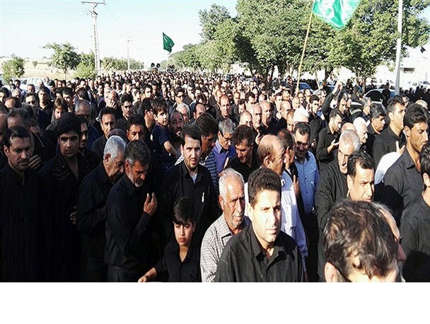 مراسم اولین سالگرد شهدای حادثه تروریستی محرم۹۴ صفی‌آباد برگزار شد