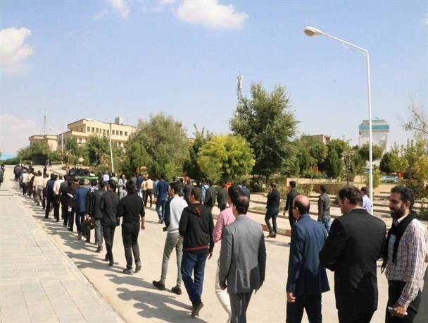 دسته عزاداری به مناسبت "هفتم شهدای عاشورا" در دانشگاه آزاد همدان برگزار شد