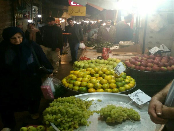 /گذری به بازار گرگان در یک شب پاییزی