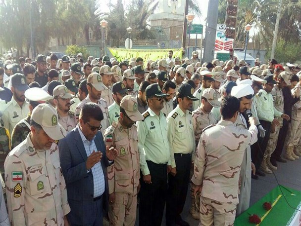 پیکر پاک شهید نیروی انتظامی در سراوان تشییع شد + تصاویر