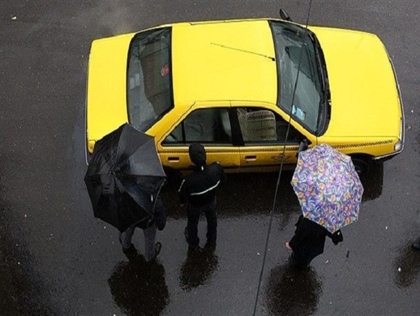 باران و داستان پر قصه تاکسی