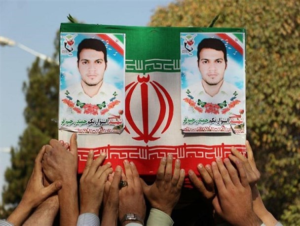 مراسم تشییع پیکر شهید حمید رحیم فر در شیروان