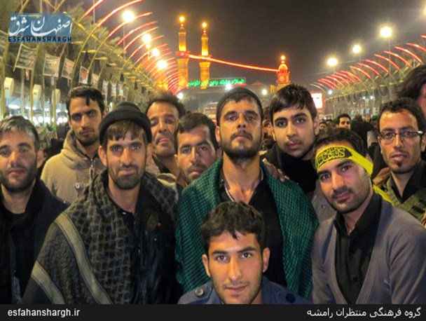 یادگاری از گروه فرهنگی منتظران رامشه در کربلا