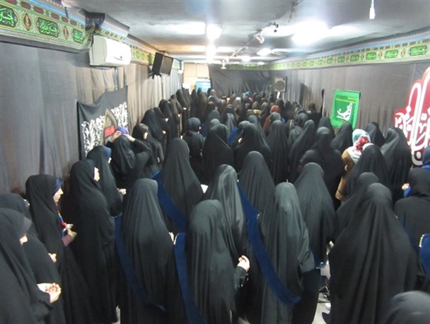 آیین عزاداری دانش آموزان دختر اتحادیه انجمن اسلامی گلستان برگزارشد+تصاویر