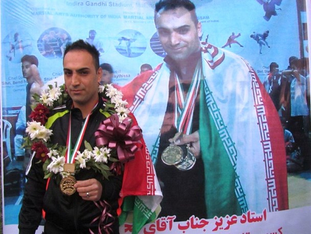 مراسم استقبال از مجتبی عمویی،قهرمان ووشوکار جهان در بهشهر