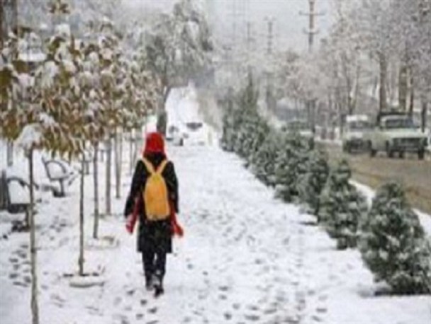 بارش ۱۰ میلیمتری برف در نطنز