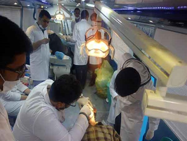 خدمات دندانپزشکی دانشجویان بسیجی علوم پزشکی گلستان در کوی عرفان گرگان+تصاویر