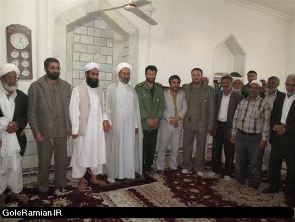 دیدار مسئولین شهرستان رامیان با امام جمعه اهل سنت روستای"بلوچ آباد مشو"+تصاویر