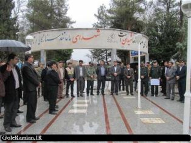 گلزار شهدای رامیان غبارروبی و عطرافشانی شد+تصاویر