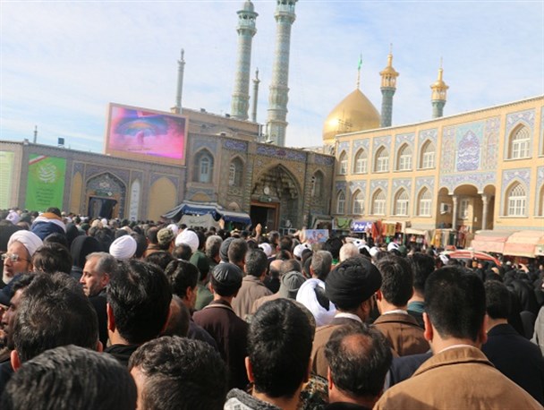 تشییع باشکوه پیکر چهار شهید مدافع حرم در قم+تصاویر