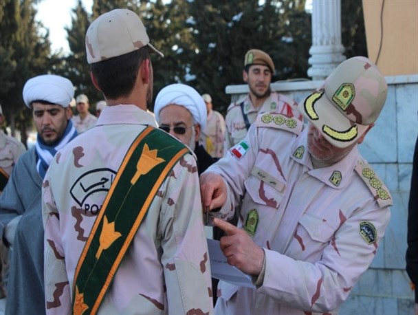 برگزاری جشن سردوشی فراگیران آموزش مرزبانی اصلاندوز+تصاویر