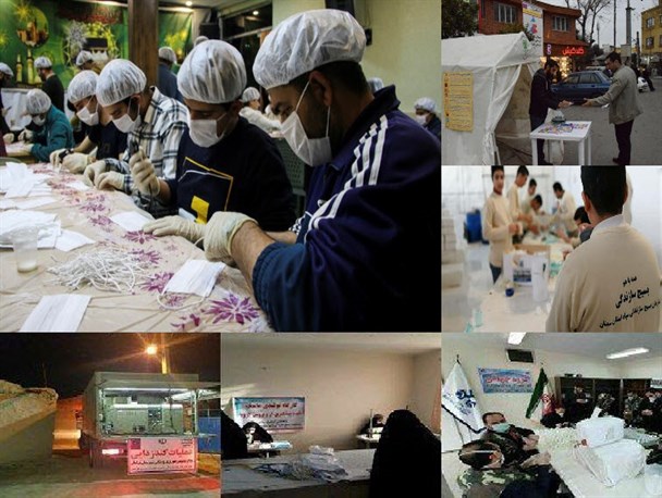 از راه‌اندازی ده‌ها کارگاه‌ تولید ماسک و ضدعفونی شهرها تا تزریق امید به جامعه برای فرار "ویروس منحوس"
