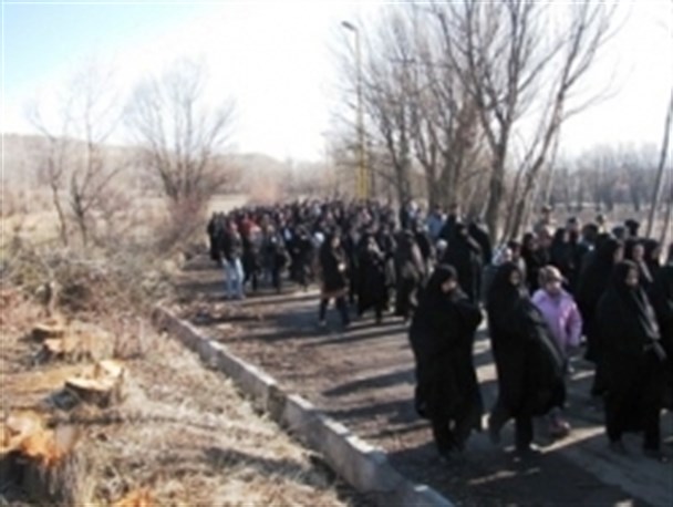 برگزاری همایش پیاده روی خانوادگی در بولاغلار نیر