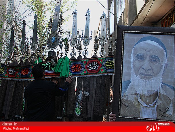 فیلم/خداحافظی با شکوه با پیرغلام اهل بیت
