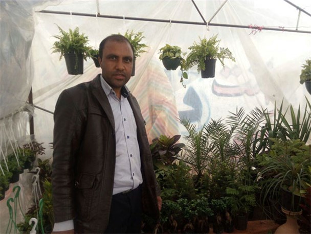 اشتغال آفرینی جوان تویسرکانی، با پرورش بیش از 100 نوع "گُل"+تصاویر