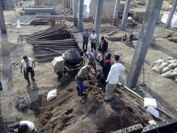 فعالیت گروه های جهادی زنجان در سرپل ذهاب