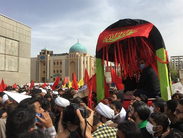 تشییع و تدفین پیکر شهید حجت‌الاسلام اصلانی در مشهد