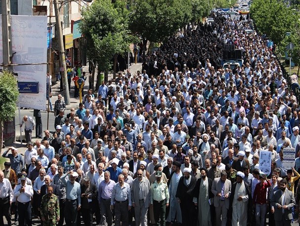 فریاد مرگ بر آل سعود در شهرستان قرچک طنین انداز شد