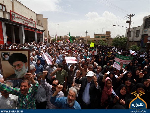 طنین فریاد «مرگ بر آل سعود» در شیراز