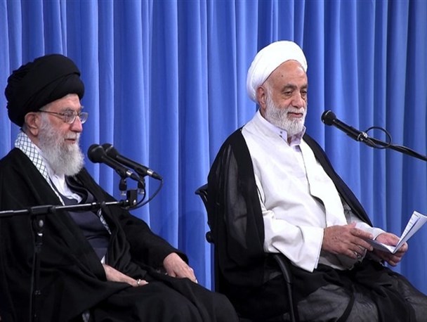 سخنرانی حجت‌الاسلام والمسلمین قرائتی در جلسه درس خارج فقه رهبر انقلاب اسلامی