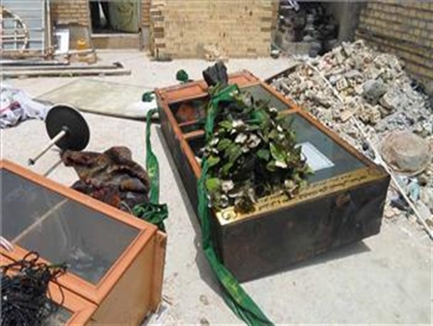سوختن قرآن و منبر در 2 حادثه مشکوک+تصاویر