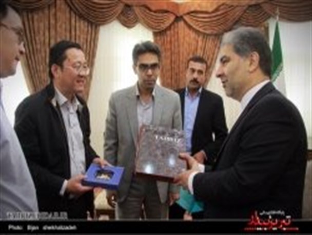 تصویری / دیدار استاندار با مسوولان شرکت واگن‌سازی CSR چین