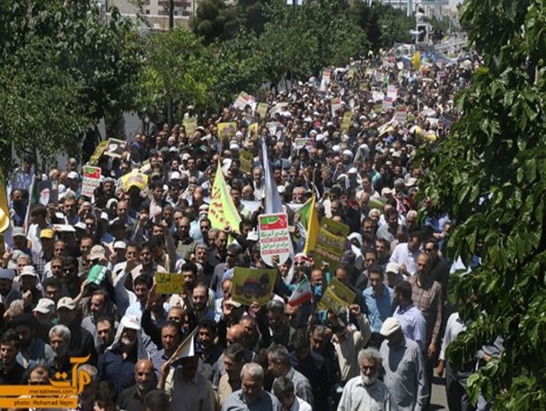 قیام ملت انقلابی در سراسر استان سمنان/ خلق جلوه ای باشکوه در حمایت از مظلومان
