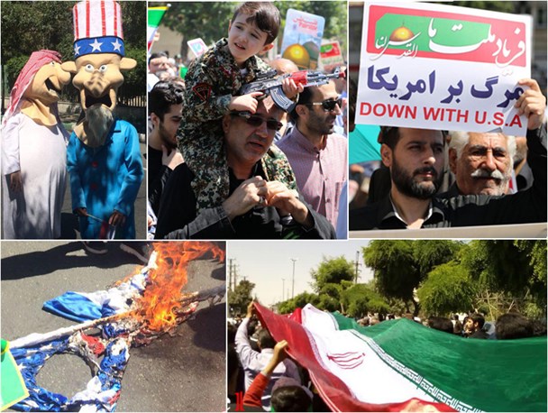 تصاویر حضور پرشور البرزی های روزه دار در مراسم راهپیمایی روز قدس