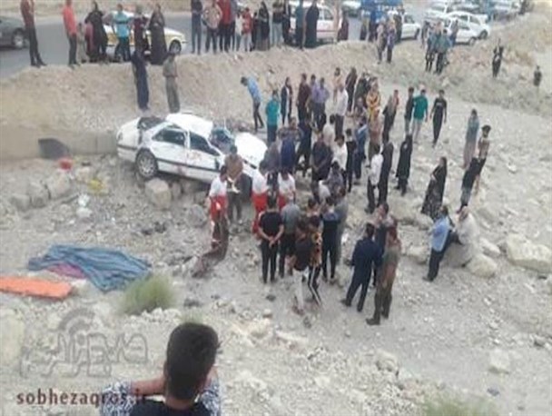 سقوط مرگبار سواری پژو به دره با 9 کشته و زخمی در سرفاریاب
