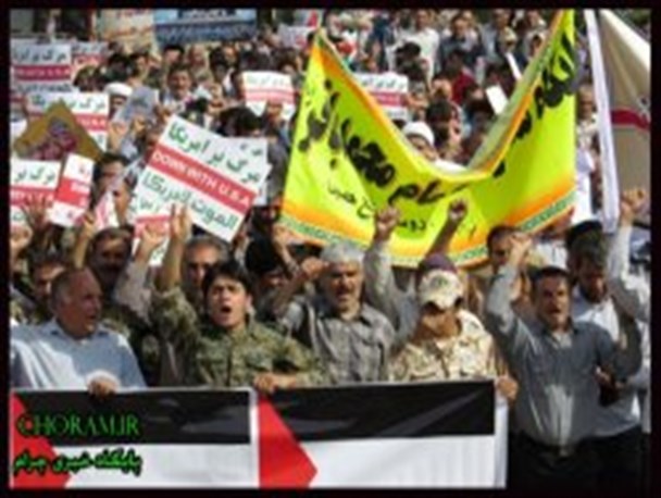 بازخوانی حضور گسترده مردم چرام در راهپیمایی روز جهانی قدس