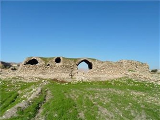 وضعیتی تأسف‌بار برای یک اثر تاریخی ثبت شده در باغملک/ ارگ ارغوانی محصور در زمین های زراعی +تصاویر