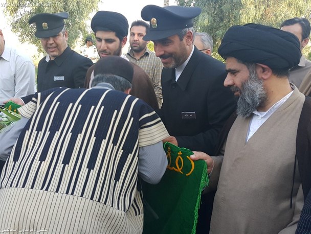 ورود خادمان حرم رضوی به لالی/شهرستان لالی هم بوی مشهد گرفت + تصاویر