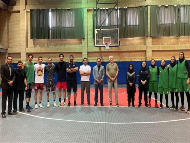 حضور آتشی و معزی‌فر در آخرین تمرین تیم‌های ملی بسکتبال ۳×۳