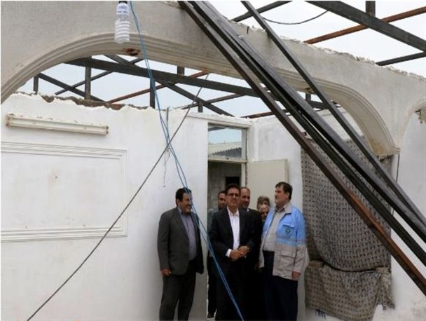 بازدید معاون وزیر کشور از مناطق طوفان‌زده شهرستان آمل +تصاویر