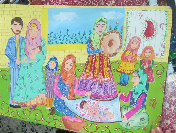 جشنواره نقاشی تعاون در بشرویه برگزار شد+تصاویر