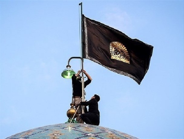 مراسم سیاهپوشان آستان مقدس امامزاده حسین(ع) قزوین برگزار می‌شود