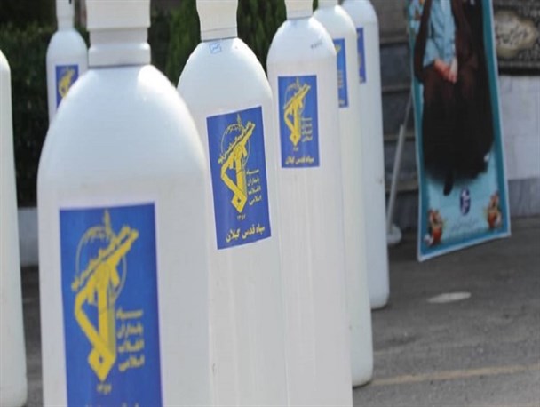 آیین رونمایی از سه دستگاه اکسیژن‌ساز اهدایی سپاه