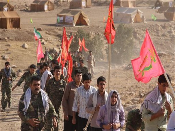رزمایش 2 روزه  گردانهای بیت المقدس در سرپلذهاب