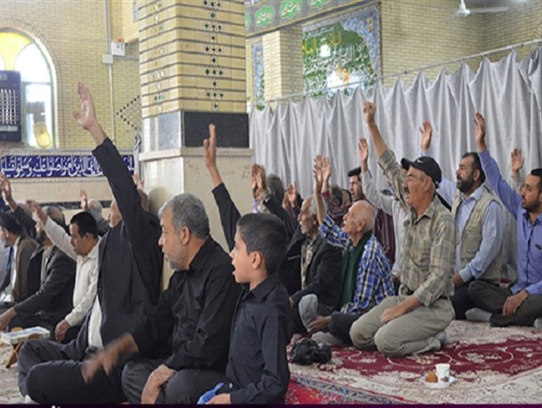 مراسم سیاه پوشان محرم در پاسارگاد برگزار شد + عکس