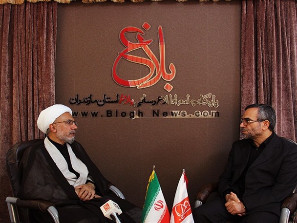 حضور مدیرکل تبلیغات اسلامی مازندران در بلاغ