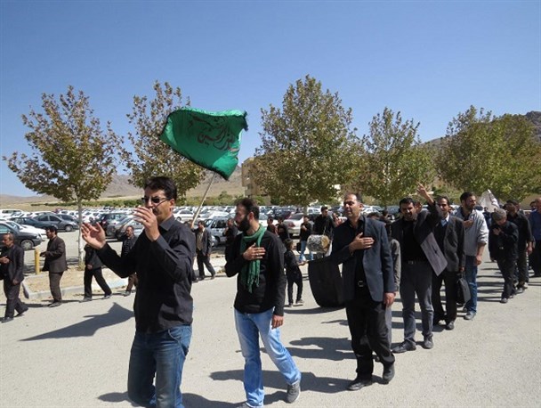 مراسم عزاداری دانشگاهیان دانشگاه آزاد نراق