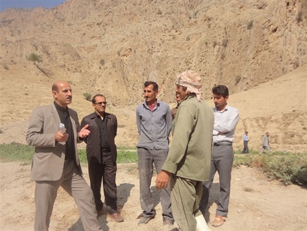 رفع معارض کانال آبیاری زمین های کشاورزی روستایی در باشت+ تصاویر