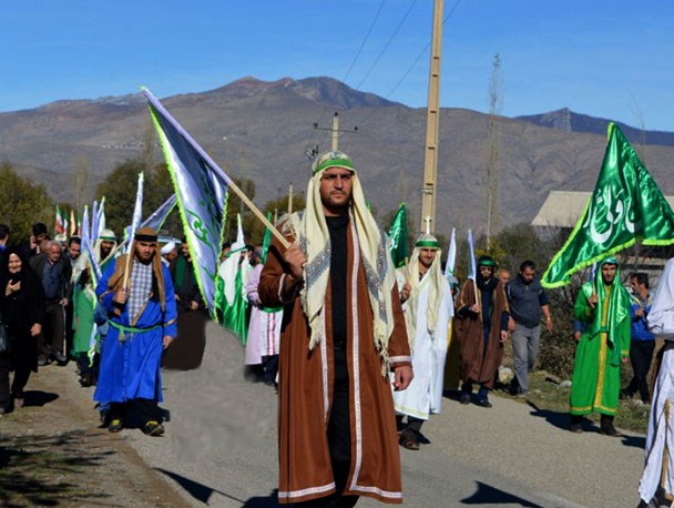 بازسازی نمادین ورود داعی کبیر به روستای صالحان کجور/تصاویر