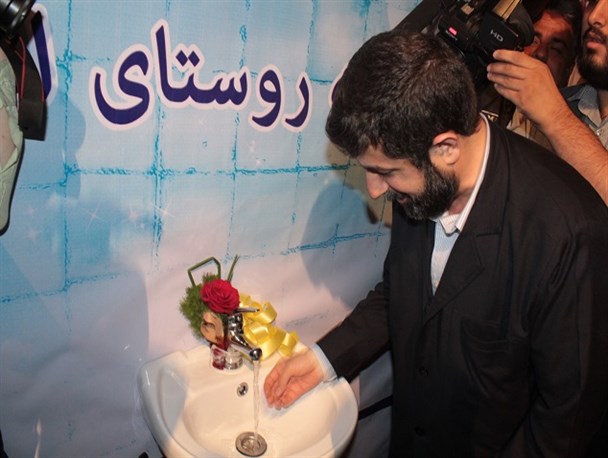 افتتاح آبرسانی به روستای ابو مشیلش شهرستان کارون +تصاویر