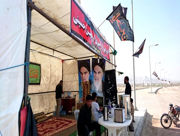 مسیر عشق از مرکز خلیج فارس تا کربلا(1)/"موکب روستای سایه خوش"+تصاویر