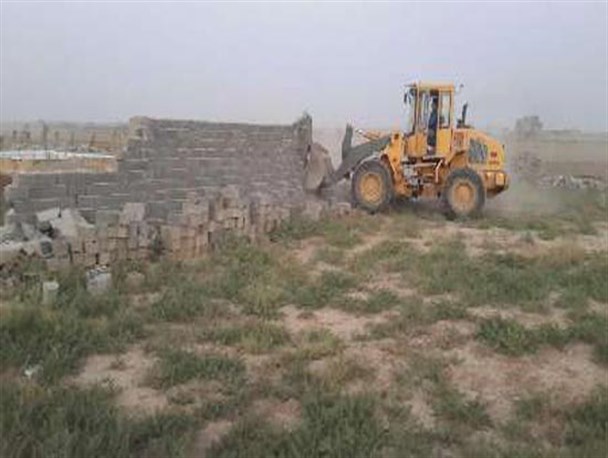 تخریب 50 بنای غیرمجاز در کوی قلعه حسن گرگان