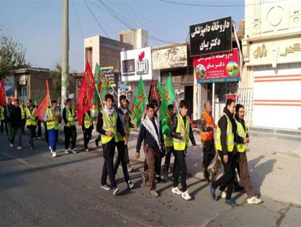 کاروان پیاده روی «دوزین» عازم مشهدالرضا شد + تصاویر